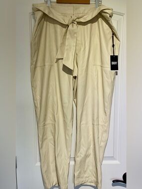 DKNY faux leather pants